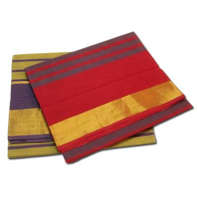"Chettinadu Cotton Sarees SLSM-31 N SLSM-32 (Without Blouse) - Click here to View more details about this Product